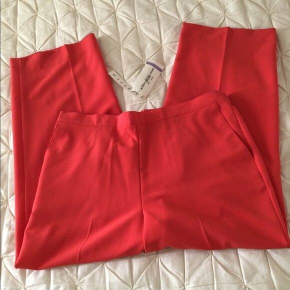 NWT Alfred Dunner Sz 18 Coral stretch slacks - Picture 2 of 6